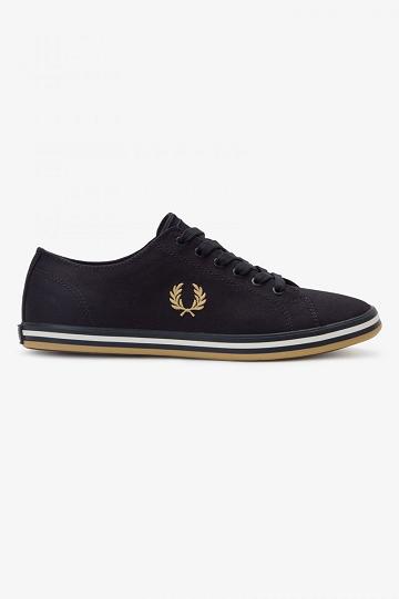 Navy Fred Perry Kingston Men's Shoes | PH 1143JPQJ